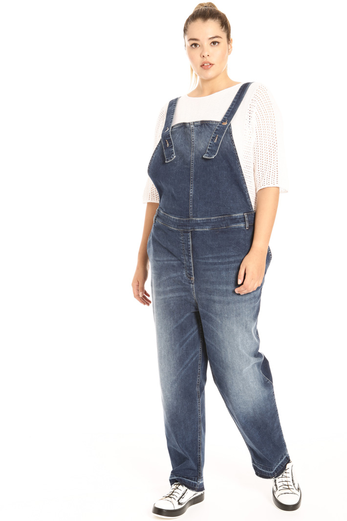 Salopette in denim stretch Fashion Market Salopette in denim stretch Fashion Market