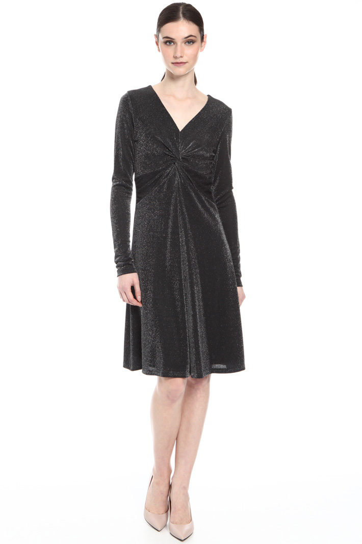 Abito in jersey lurex con nodo Fashion Market Abito in jersey lurex con nodo Fashion Market