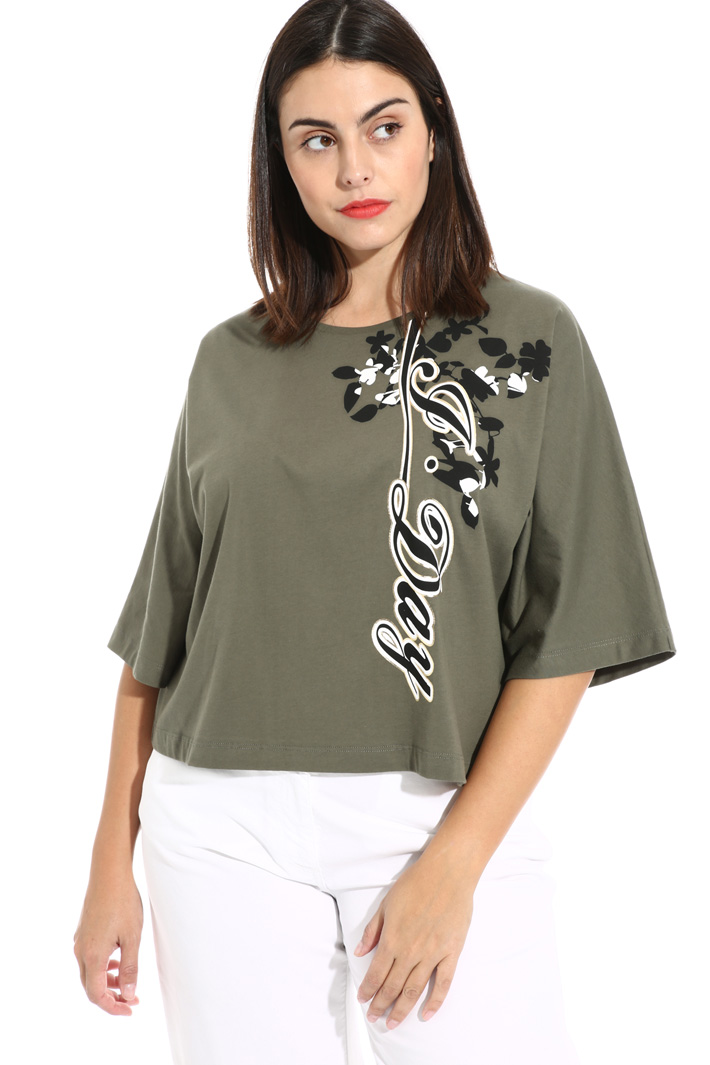 T-shirt cropped in jersey Fashion Market T-shirt cropped in jersey Fashion Market