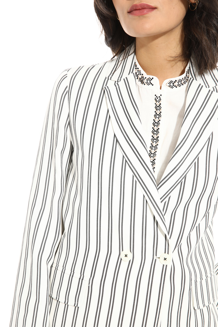 Blazer in twill di misto lino Fashion Market Blazer in twill di misto lino Fashion Market