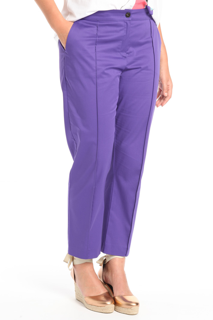 Pantaloni in raso di cotone Fashion Market Pantaloni in raso di cotone Fashion Market