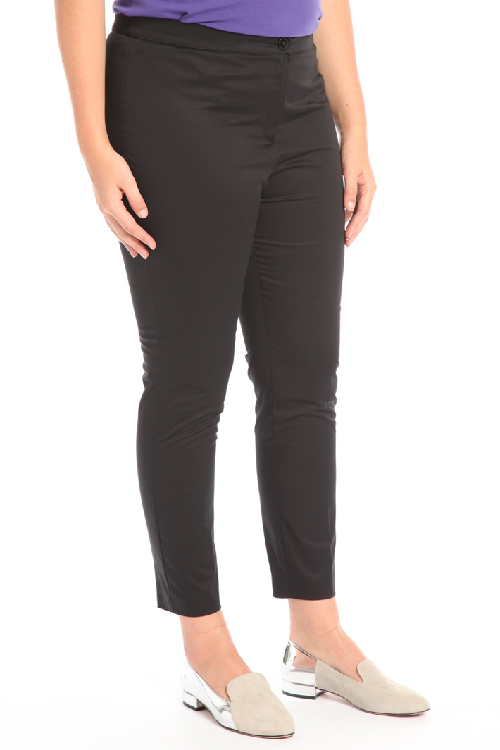 Pantaloni in raso di cotone Fashion Market Pantaloni in raso di cotone Fashion Market
