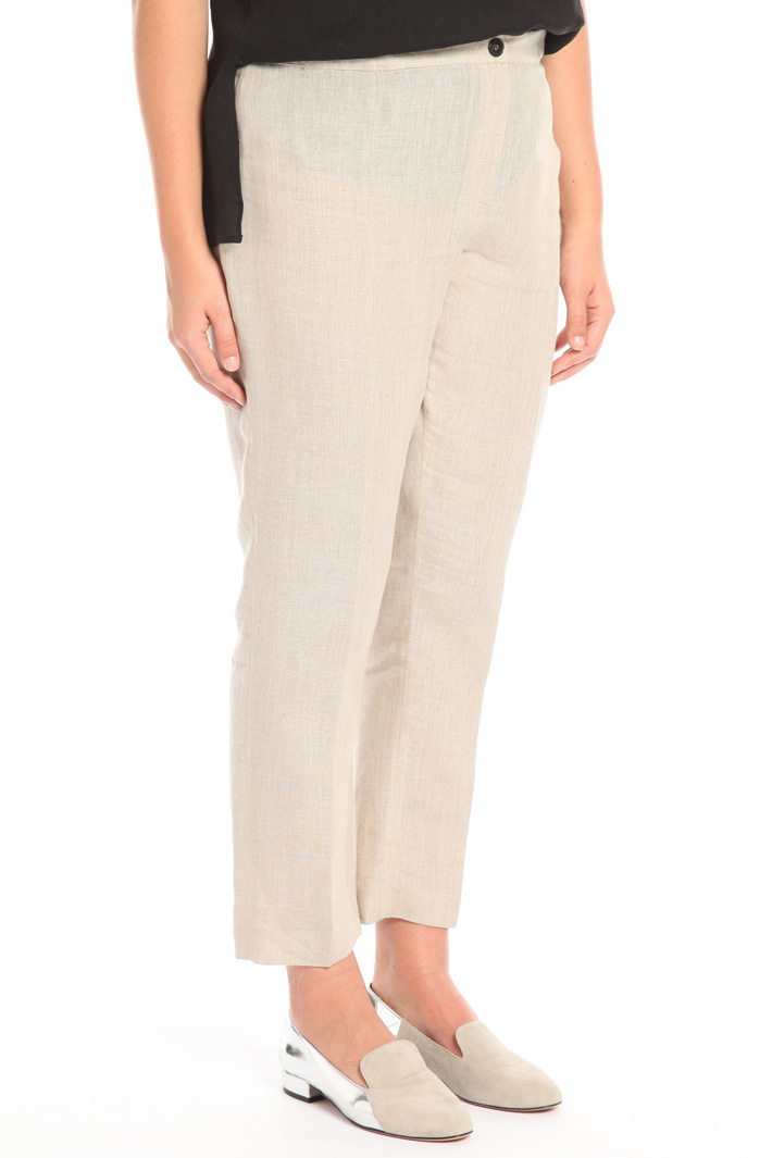 Pantaloni in puro lino Fashion Market Pantaloni in puro lino Fashion Market