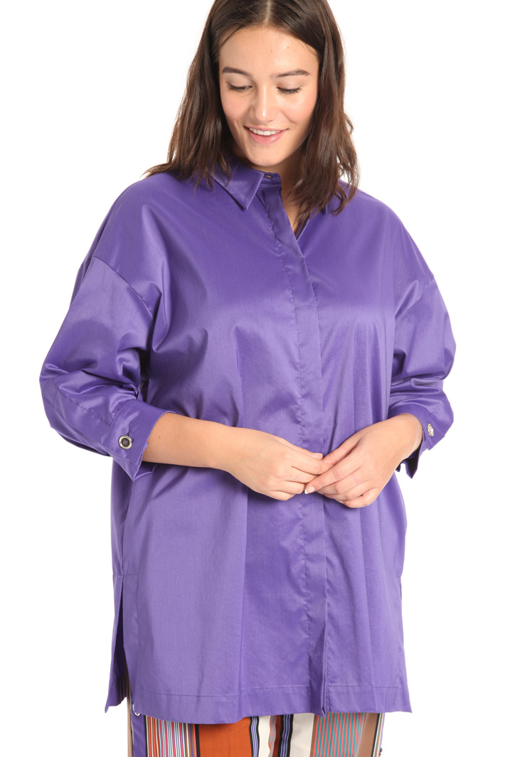 Camicia in popeline di cotone Fashion Market Camicia in popeline di cotone Fashion Market