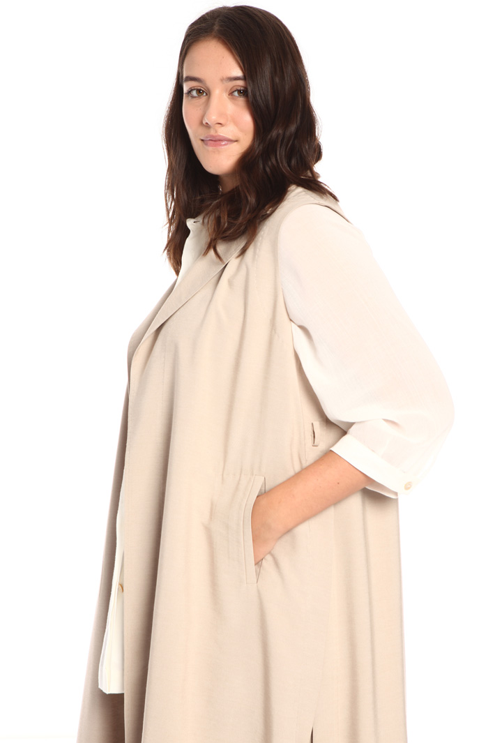 Gilet in twill di viscosa Fashion Market Gilet in twill di viscosa Fashion Market