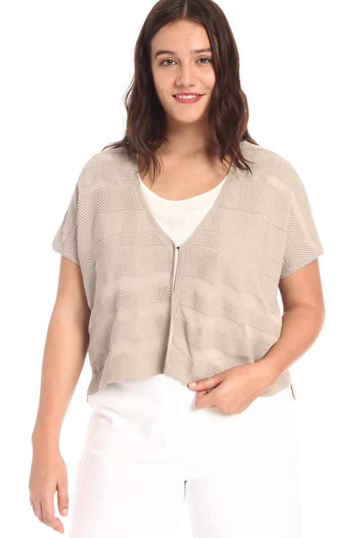 Cardigan in cotone crepe Fashion Market Cardigan in cotone crepe Fashion Market