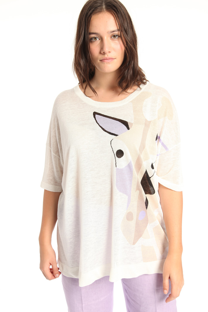 Maglia in lino leggero Fashion Market Maglia in lino leggero Fashion Market