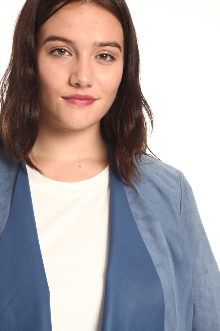 Blazer in pelle scamosciata Fashion Market Blazer in pelle scamosciata Fashion Market