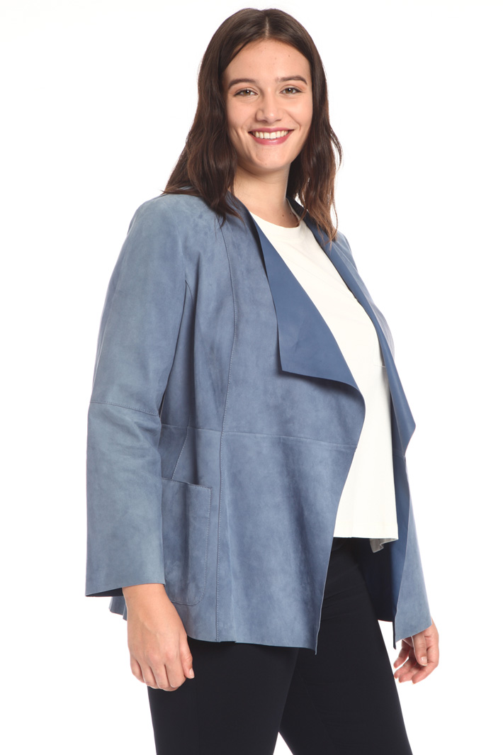 Blazer in pelle scamosciata Fashion Market Blazer in pelle scamosciata Fashion Market