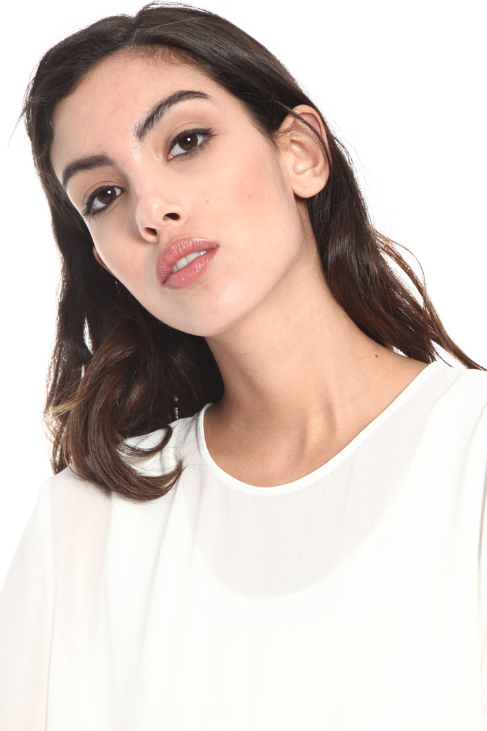 Blusa in jersey e georgette Fashion Market Blusa in jersey e georgette Fashion Market