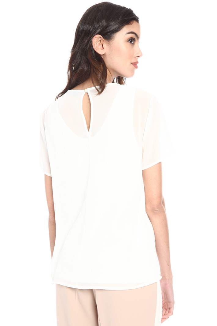 Blusa in jersey e georgette Fashion Market Blusa in jersey e georgette Fashion Market
