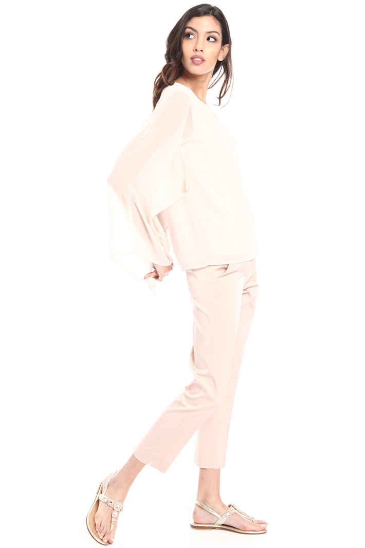 Blusa in jersey e georgette Fashion Market Blusa in jersey e georgette Fashion Market
