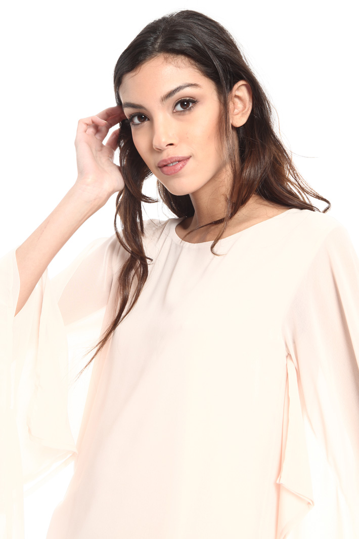 Blusa in jersey e georgette Fashion Market Blusa in jersey e georgette Fashion Market