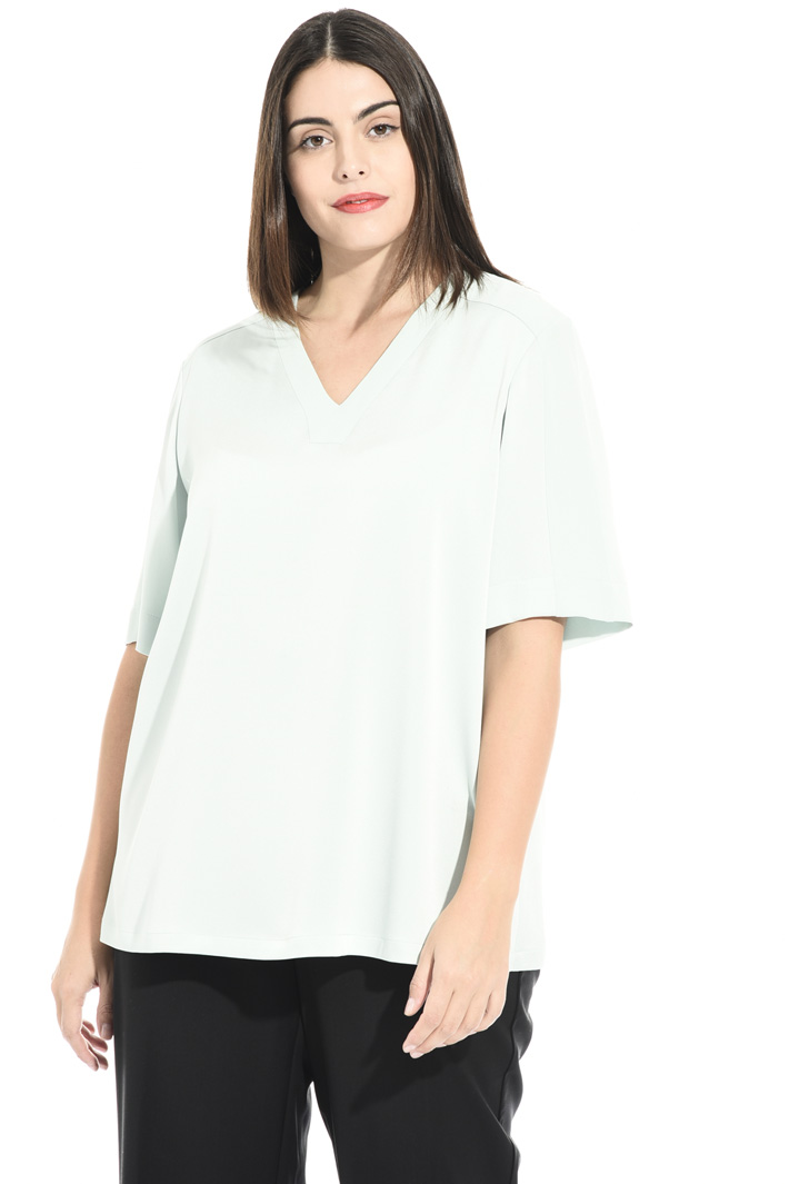 Blusa in tessuto fluido Fashion Market Blusa in tessuto fluido Fashion Market