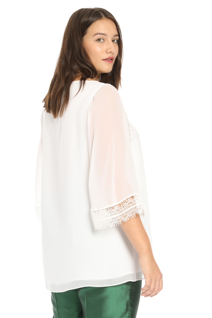 Casacca in georgette di seta Fashion Market Casacca in georgette di seta Fashion Market
