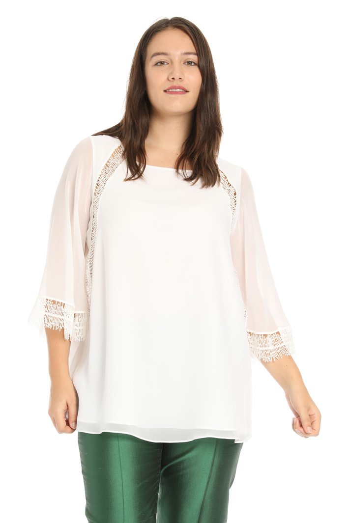 Casacca in georgette di seta Fashion Market Casacca in georgette di seta Fashion Market