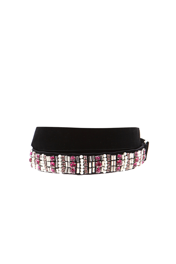 Cintura in velluto con strass Fashion Market Cintura in velluto con strass Fashion Market
