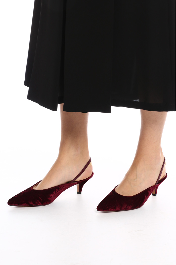 Sling back in velluto Fashion Market Sling back in velluto Fashion Market