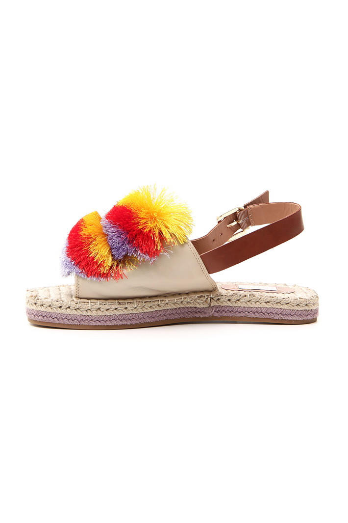 Sandali con maxi pon pon Fashion Market Sandali con maxi pon pon Fashion Market