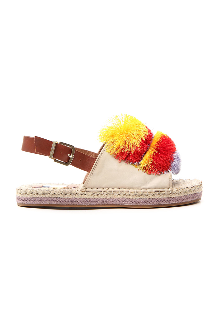 Sandali con maxi pon pon Fashion Market Sandali con maxi pon pon Fashion Market