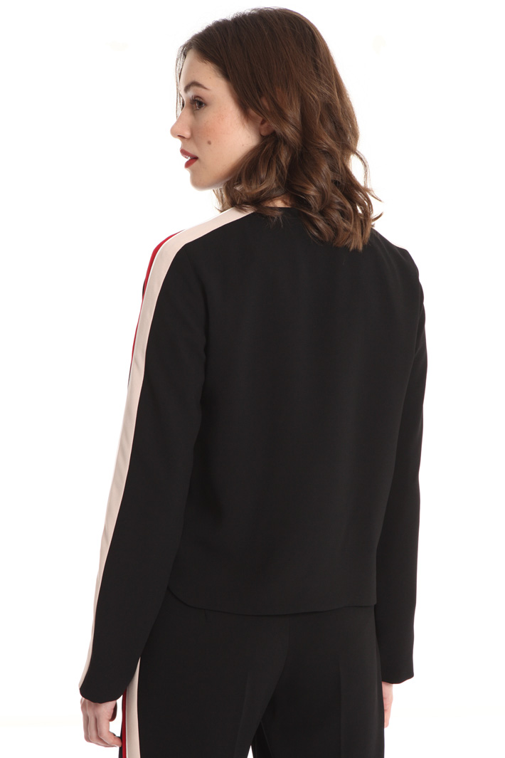 Casacca crepe con zip Fashion Market Casacca crepe con zip Fashion Market