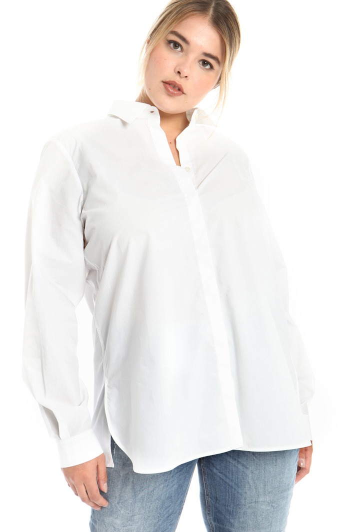 Camicia in popeline di cotone Fashion Market Camicia in popeline di cotone Fashion Market