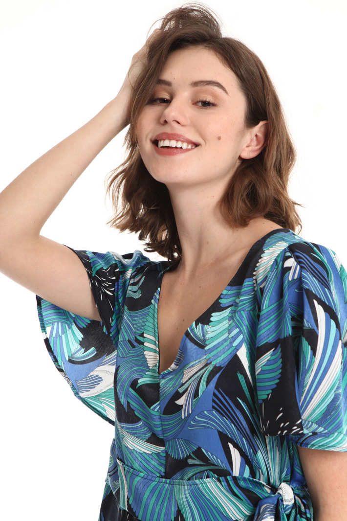 Blusa in raso stampato Fashion Market Blusa in raso stampato Fashion Market