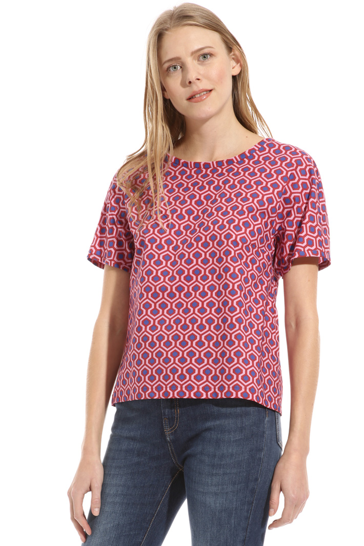 Top in puro cotone stampato Fashion Market Top in puro cotone stampato Fashion Market