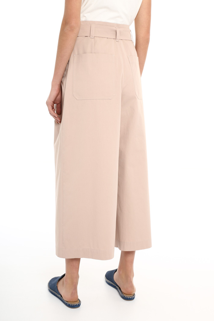 Pantaloni cropped in cotone Fashion Market Pantaloni cropped in cotone Fashion Market