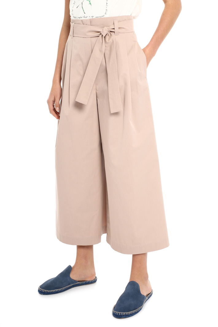 Pantaloni cropped in cotone Fashion Market Pantaloni cropped in cotone Fashion Market