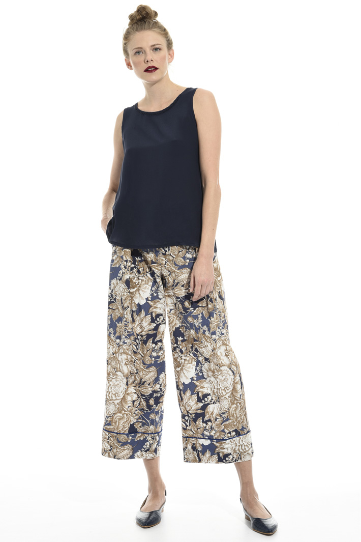 Pantaloni cropped in cotone Fashion Market Pantaloni cropped in cotone Fashion Market