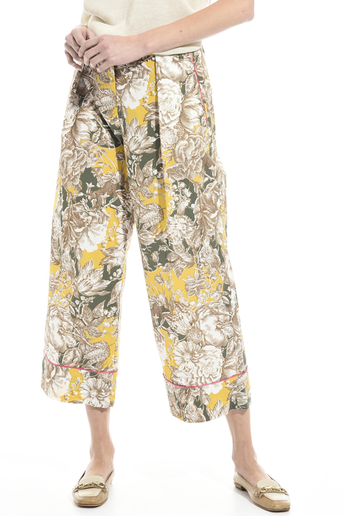 Pantaloni cropped in cotone Fashion Market Pantaloni cropped in cotone Fashion Market