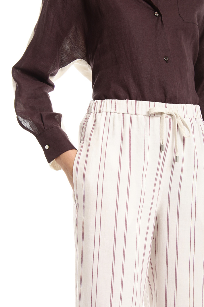Pantaloni in lino e cotone Fashion Market Pantaloni in lino e cotone Fashion Market