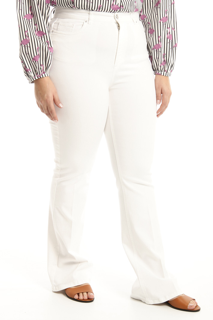 Pantaloni a zampa in cotone Fashion Market Pantaloni a zampa in cotone Fashion Market