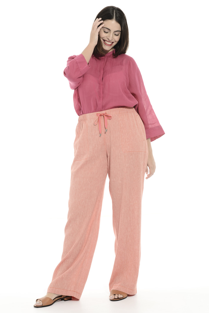 Pantaloni in misto lino Fashion Market Pantaloni in misto lino Fashion Market