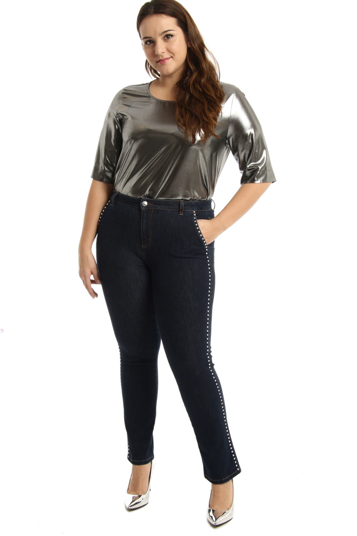 Jeans con borchie a decoro Fashion Market Jeans con borchie a decoro Fashion Market