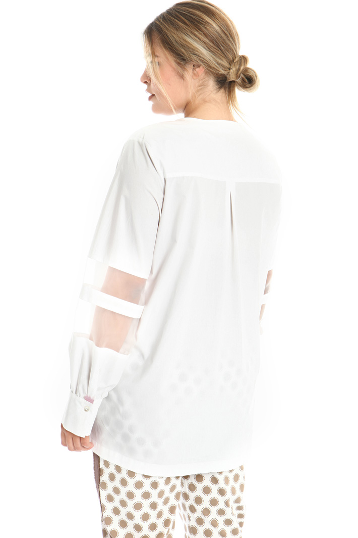 Camicia in cotone e organza Fashion Market Camicia in cotone e organza Fashion Market