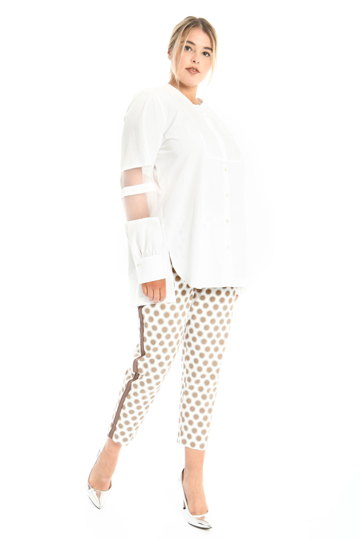 Camicia in cotone e organza Fashion Market Camicia in cotone e organza Fashion Market