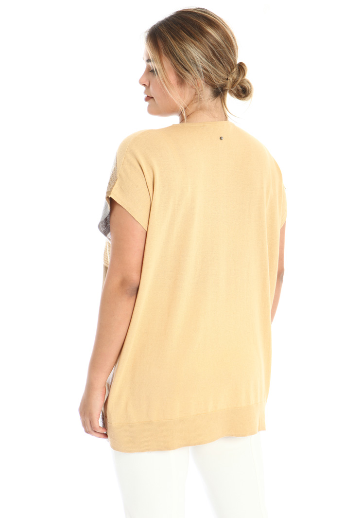 Maglia in cotone e lino Fashion Market Maglia in cotone e lino Fashion Market