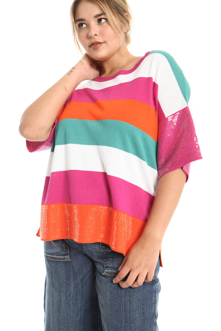 Maglia in cotone e lino Fashion Market Maglia in cotone e lino Fashion Market