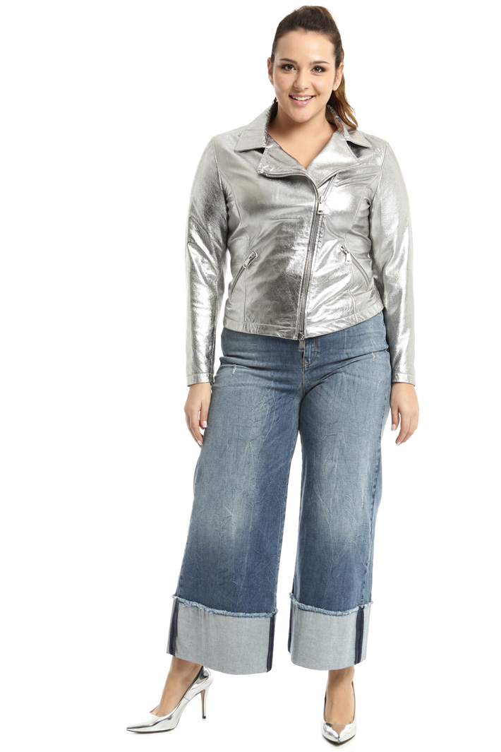 Giacca in pelle laminata Fashion Market Giacca in pelle laminata Fashion Market