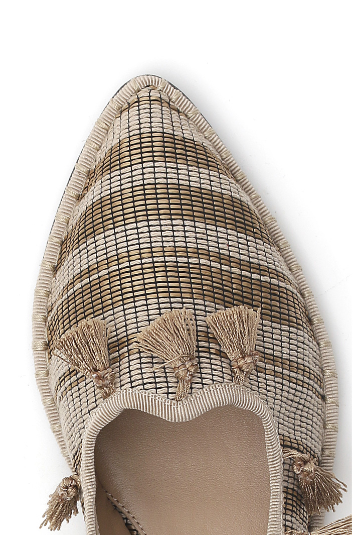 Mocassino in rafia con nappe Fashion Market Mocassino in rafia con nappe Fashion Market