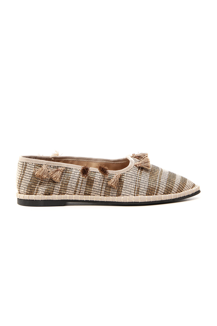 Mocassino in rafia con nappe Fashion Market Mocassino in rafia con nappe Fashion Market