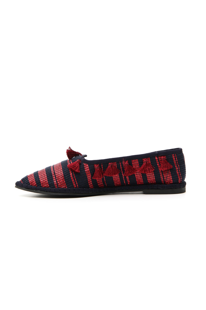 Mocassino in rafia con nappe Fashion Market Mocassino in rafia con nappe Fashion Market