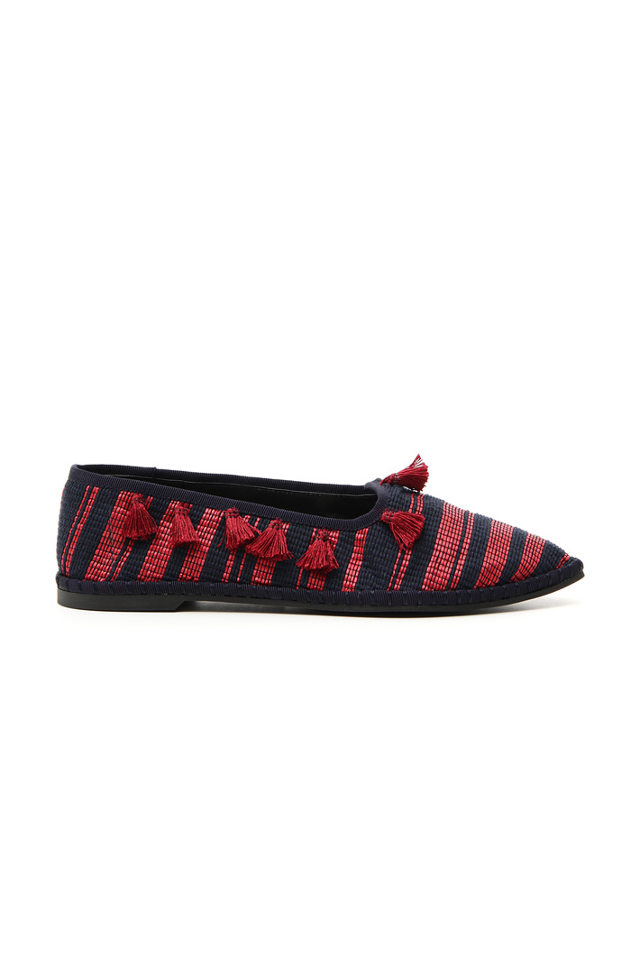 Mocassino in rafia con nappe Fashion Market Mocassino in rafia con nappe Fashion Market