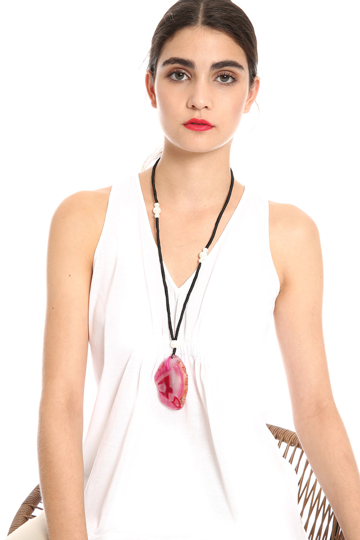 Collana con pietra Fashion Market Collana con pietra Fashion Market