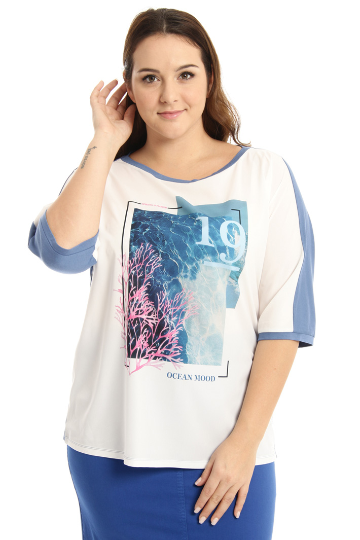 Casacca in jersey e tessuto Fashion Market Casacca in jersey e tessuto Fashion Market