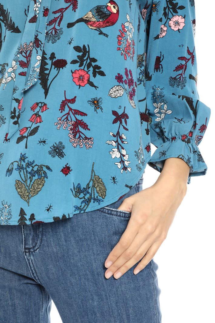 Blusa in twill fluido Fashion Market Blusa in twill fluido Fashion Market