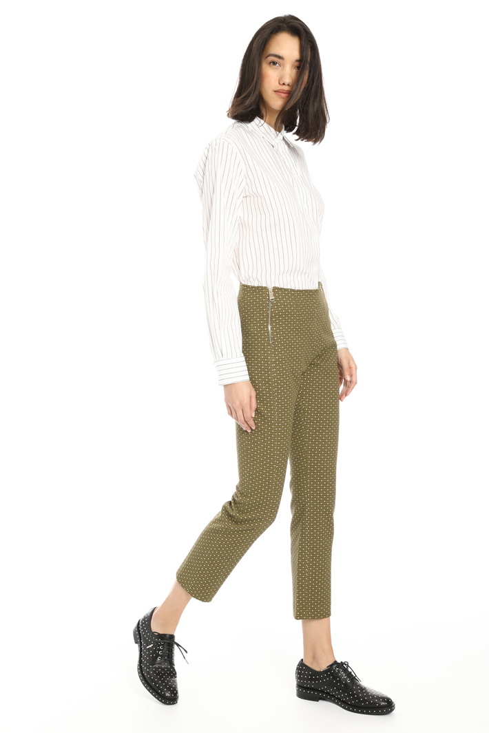 Pantaloni jacquard a sigaretta Fashion Market Pantaloni jacquard a sigaretta Fashion Market