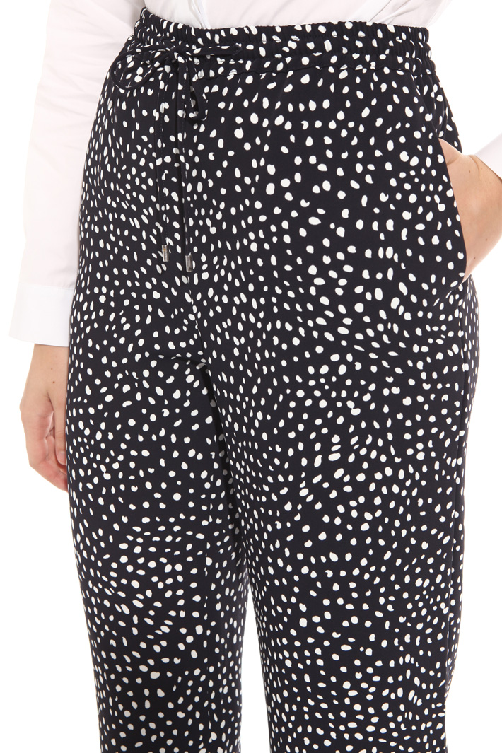Pantalone in cady stampato Fashion Market Pantalone in cady stampato Fashion Market